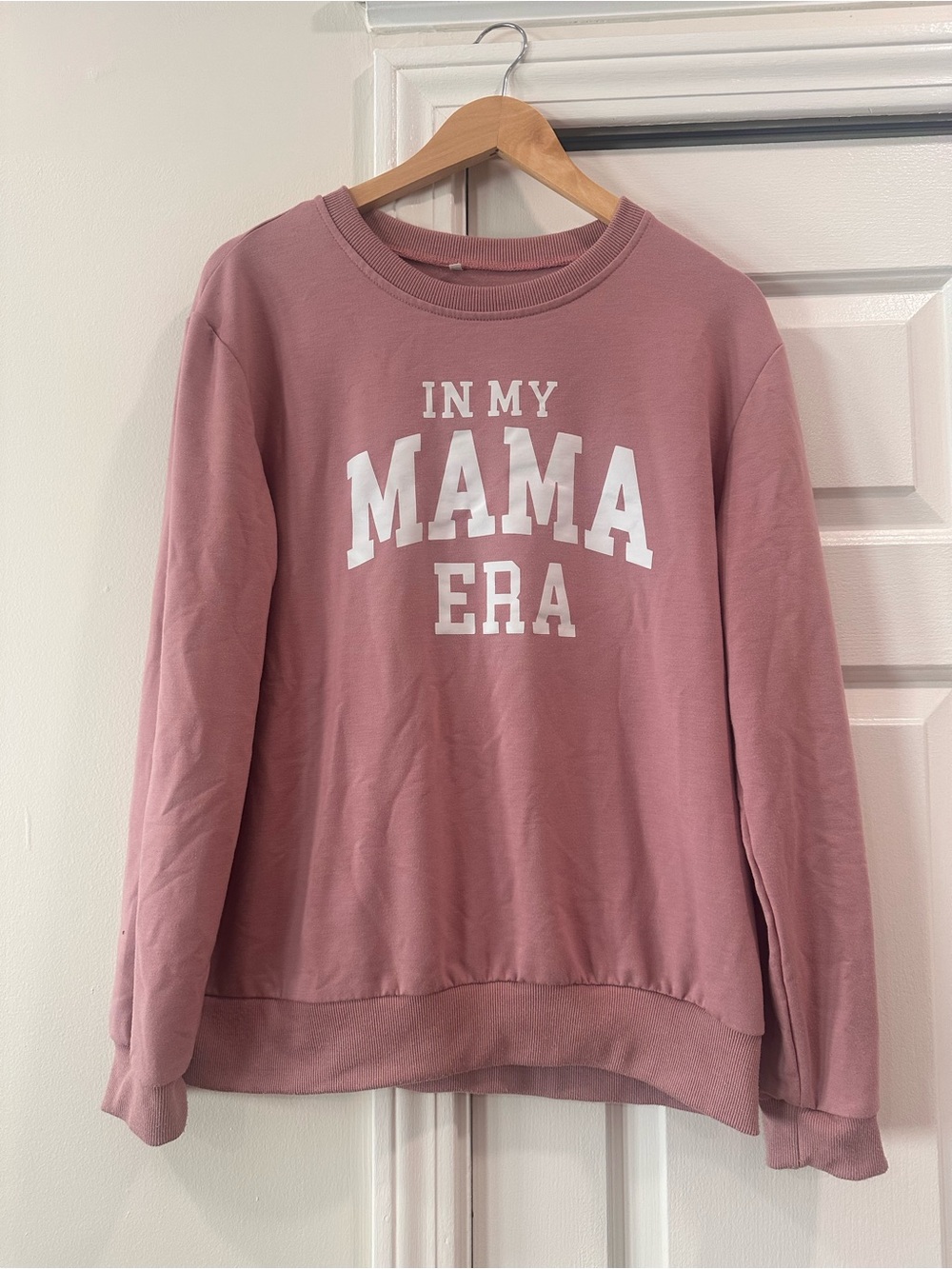 In My Mama Era Pink Crewneck Sweatshirt - Women